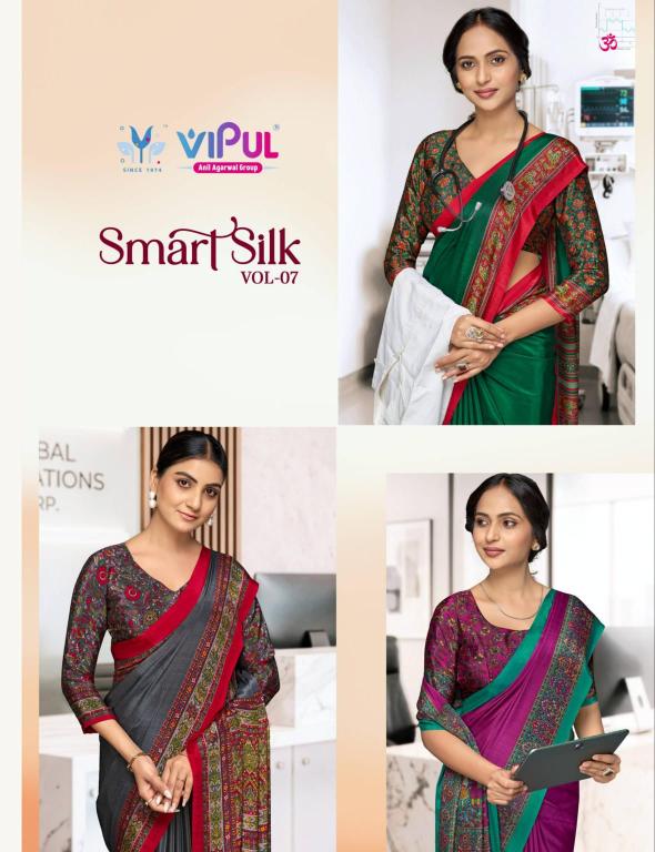 Vipul smart silk vol.07 wholesale sarees for business  - wholesale export